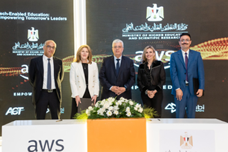 Dr. Ayman Ashour, Minister of Higher Education and Scientific Research, witnessed the signing of a cooperation protocol between the Ministry of Higher Education and Scientific Research and the global company Amazon Web Services (AWS),